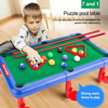 Picture of 7 in 1 Multi-function Mini Billiards & six Other Board Games for Kids