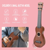 Picture of Small Beginners Musical Guitar with 4 Adjustable Strings for Kids Boys and Girls in Dark Brown