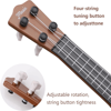 Picture of Small Beginners Musical Guitar with 4 Adjustable Strings for Kids Boys and Girls in Dark Brown