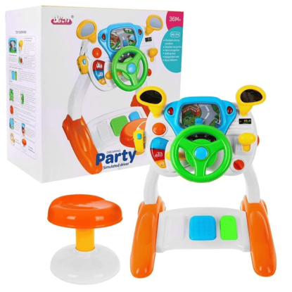 Picture of Paulie Kids Steering Wheel with Interactive Buttons and Brakes