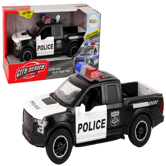 Picture of Offroad Vehicle Police Black Opening Door Sound Lights
