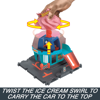 Picture of Hot Wheels City Downtown Ice Cream Swirl Playset From The Series “Let's Race” With 1 Toy Car