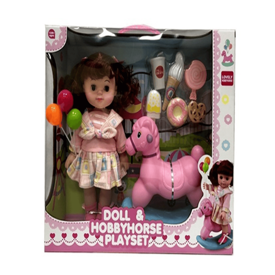 Picture of Doll with a rocking horse