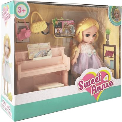 Picture of Sweet Annie 6.5" Doll Piano Playset