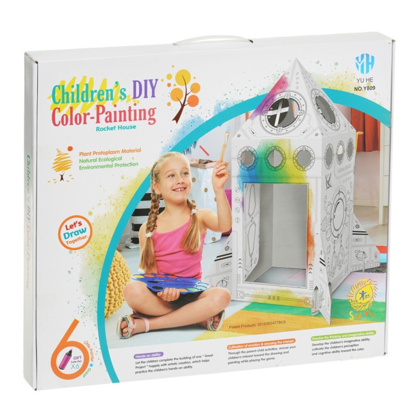 Picture of Coloring the rocket house