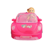 Picture of Travel Girl Family Convertible Car Toy – Double Door Cartoon Cabriolet with Open Trunk for Kids