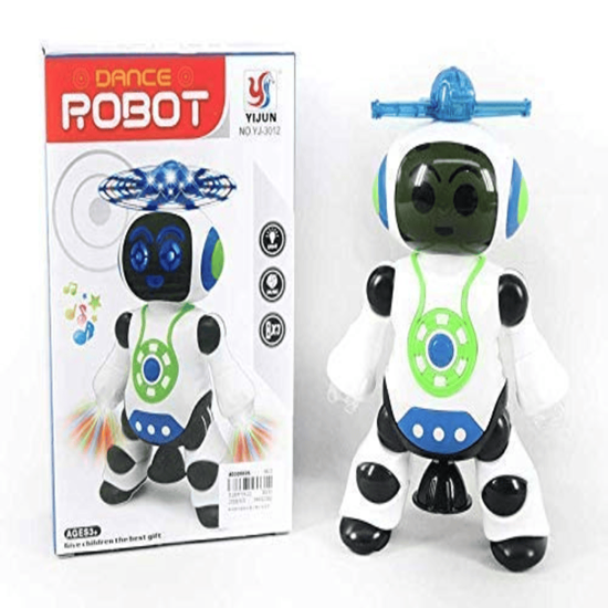 Picture of Dancing Robot with Music, 3D Flashing Lights,360 Degree Rotation Toy Robot for Kids