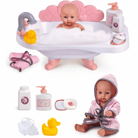 Picture of Baby doll with bathtub and accessories