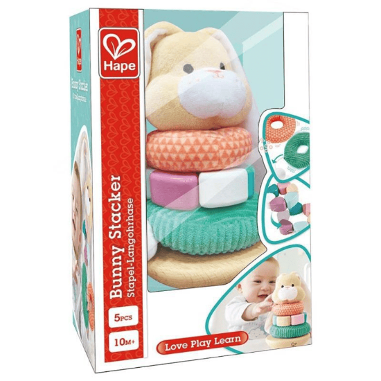 Toy. Rabbit stacking rings