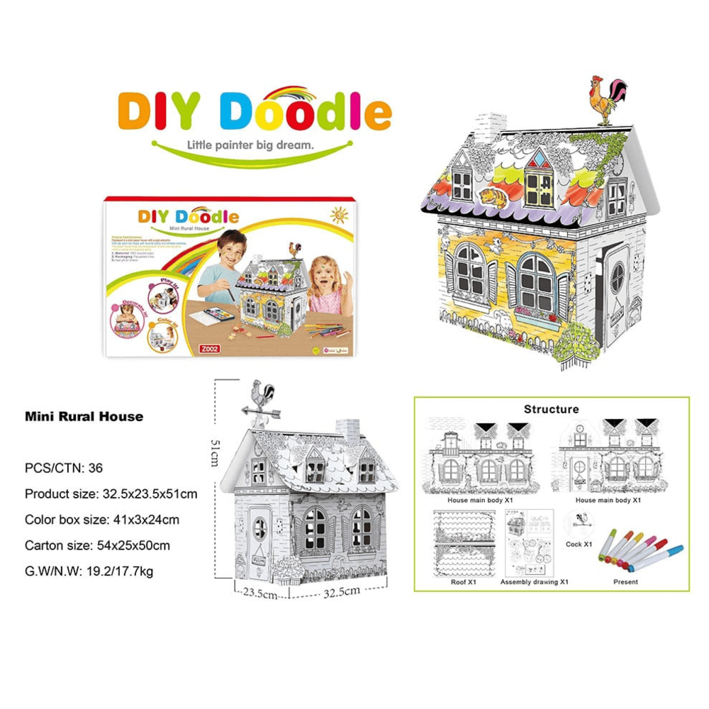 Toy. Coloring house
